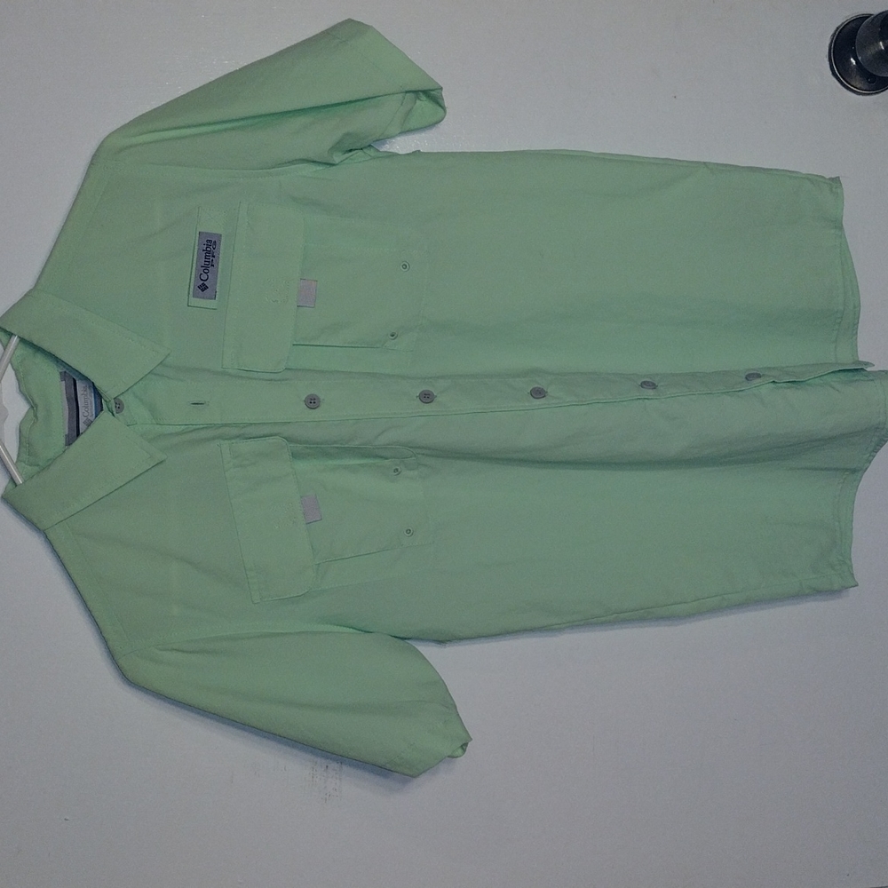 Columbia PFG Youth Large Light Green